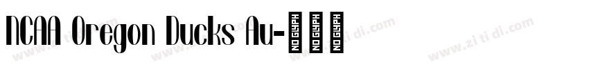 NCAA Oregon Ducks Au字体转换